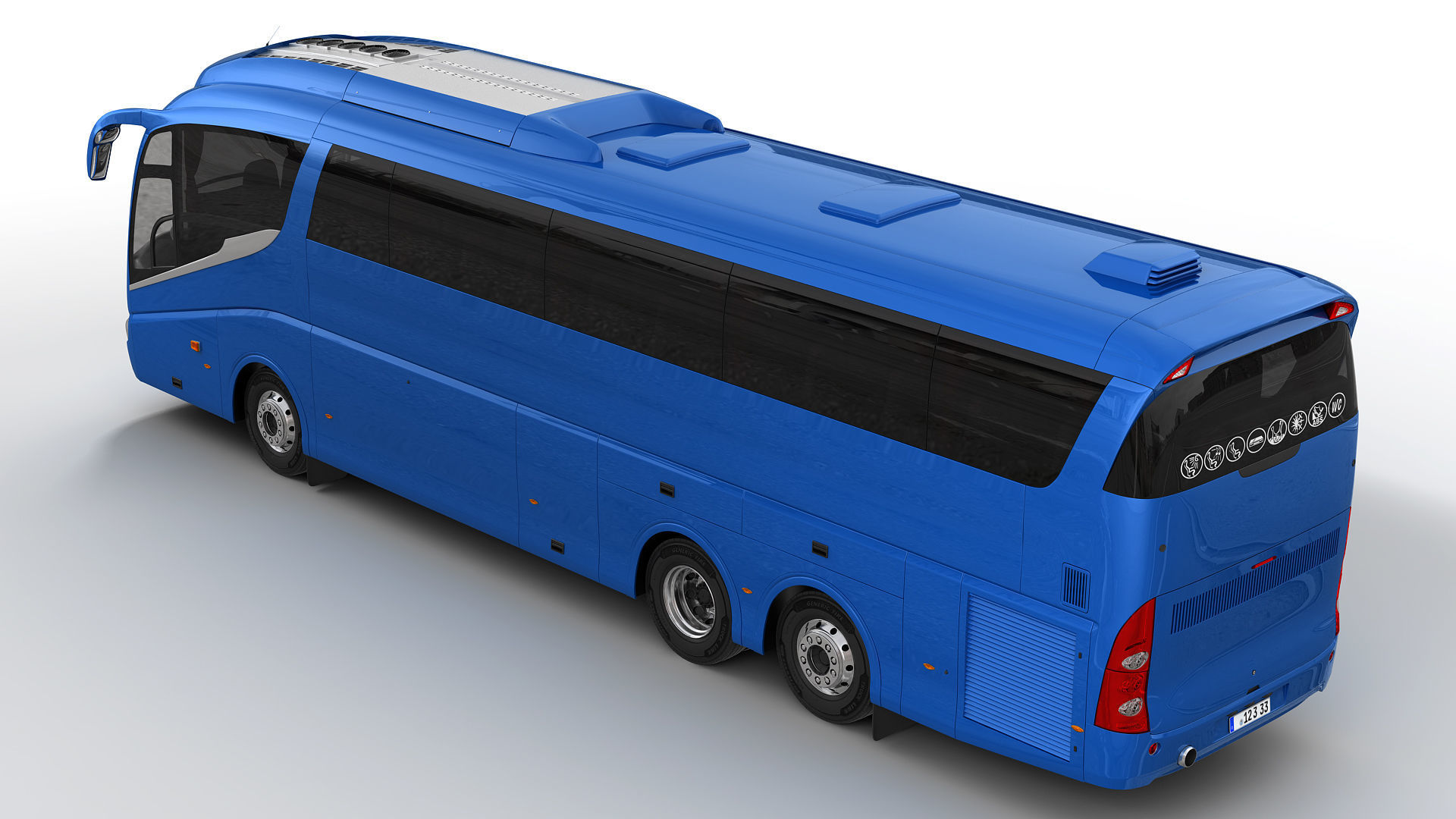 Generic Bus 6X2 3D model_4