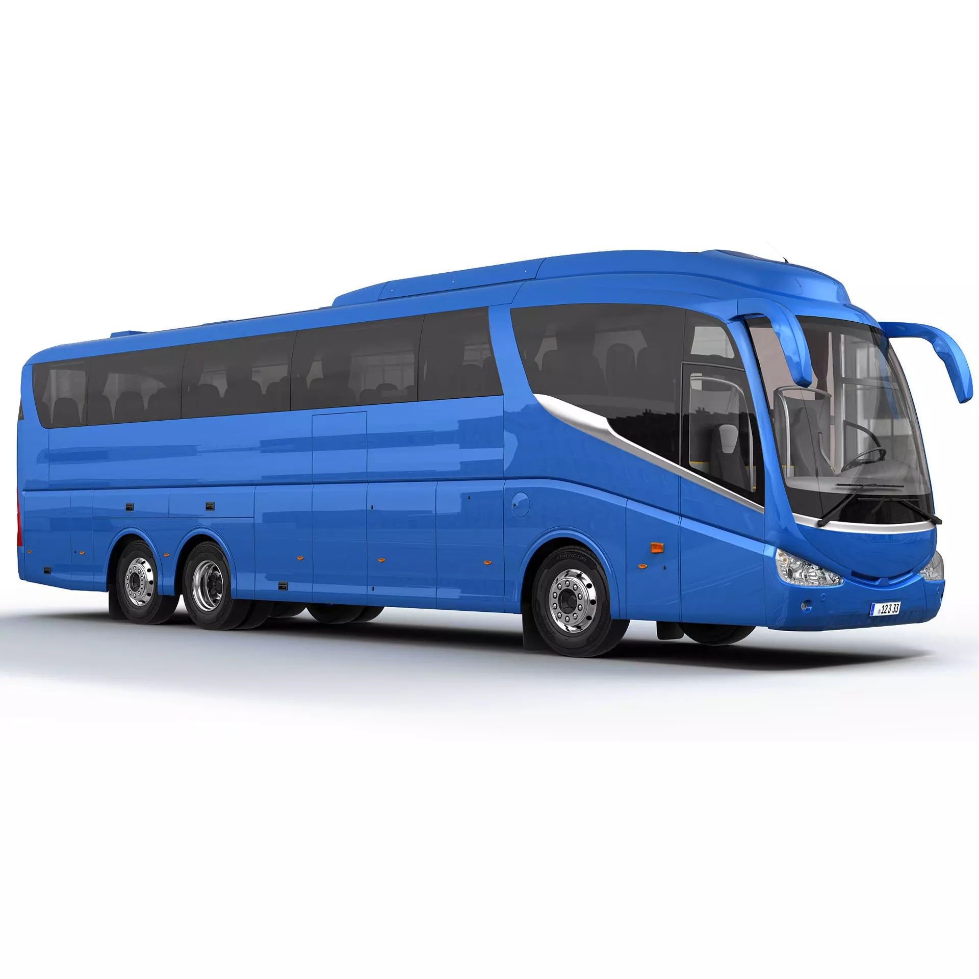 Generic Bus 6X2 3D model_0