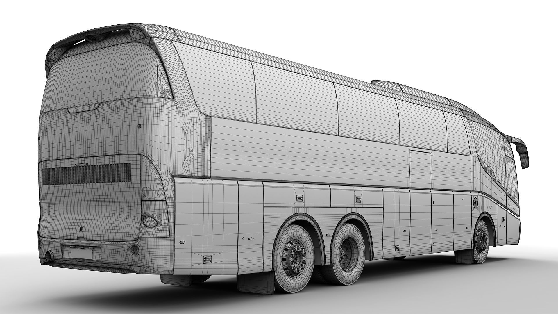 Generic Bus 6X2 3D model_11