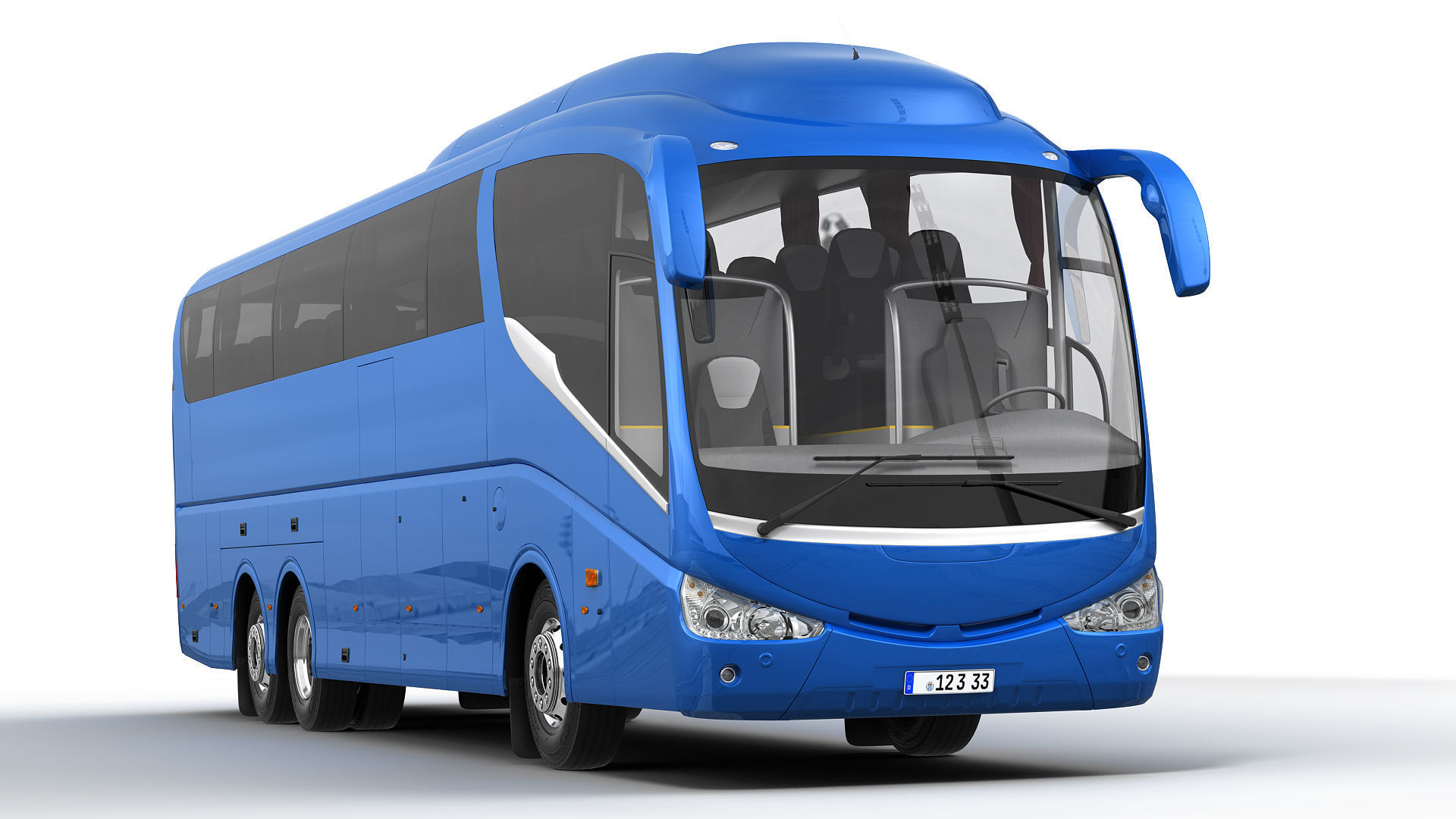 Generic Bus 6X2 3D model_5