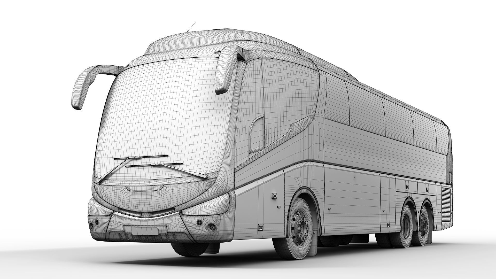 Generic Bus 6X2 3D model_10