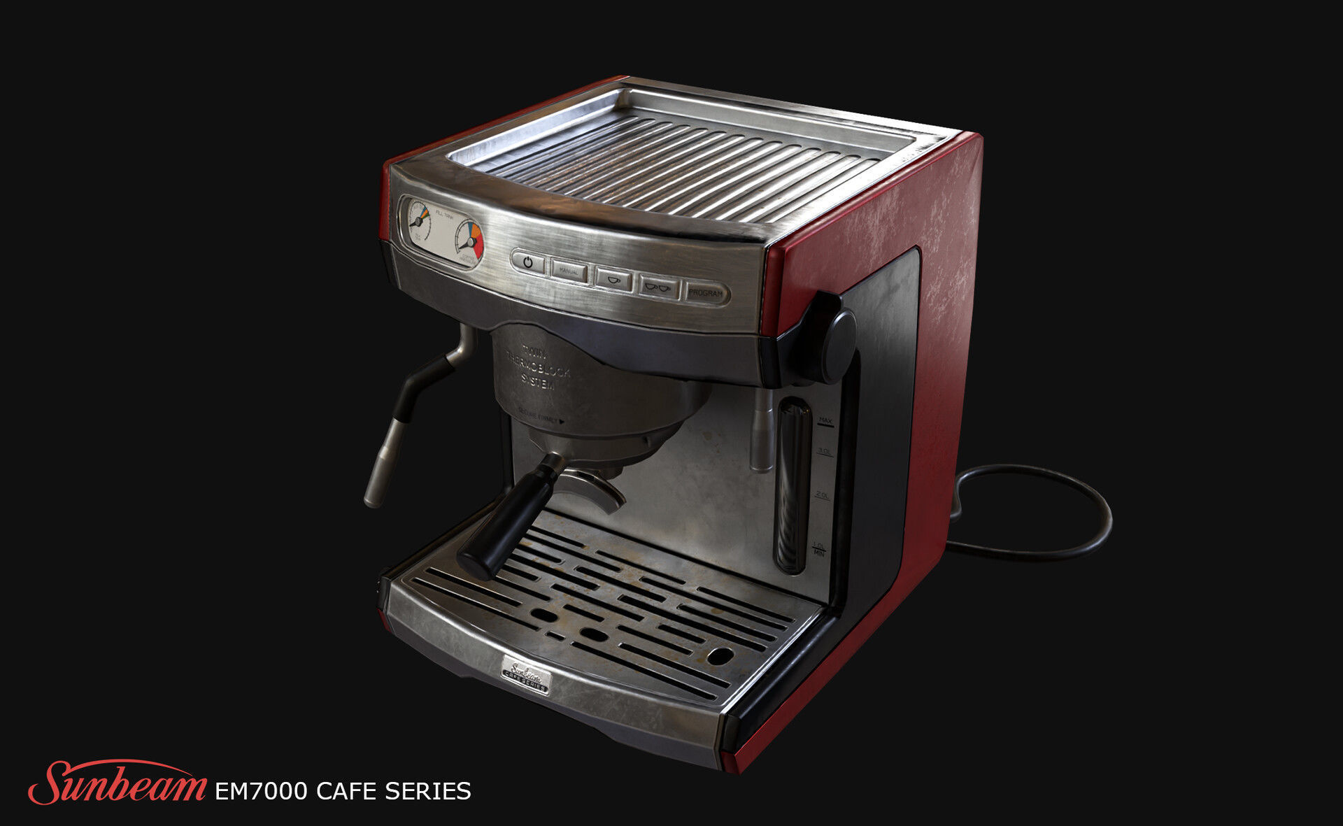3D model Sunbeam EM7000 Coffee Machine VR / AR / lowpoly CGTrader