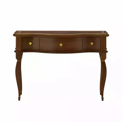 Walnut Veneer Console