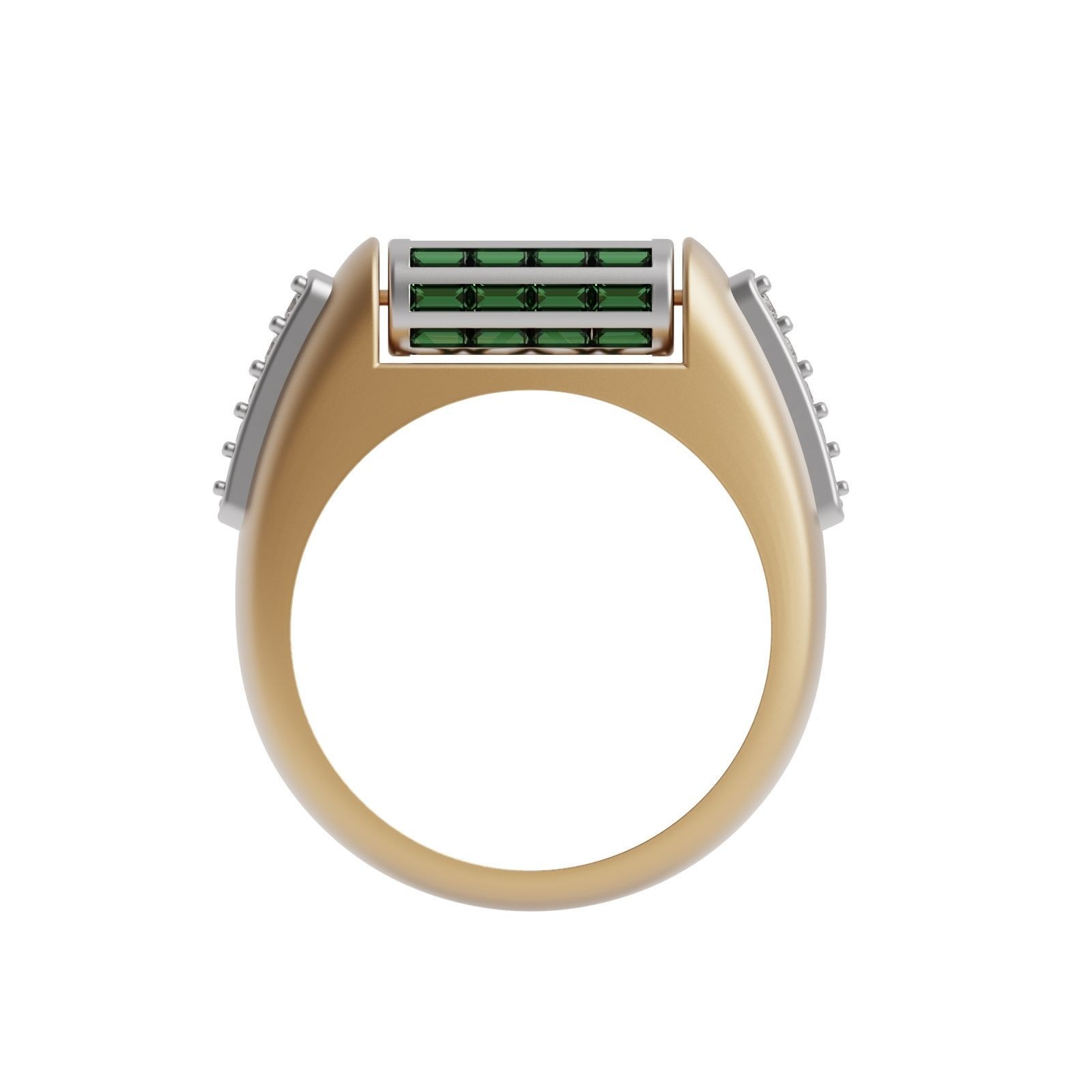 Diamond ring Moving 3D print model_3