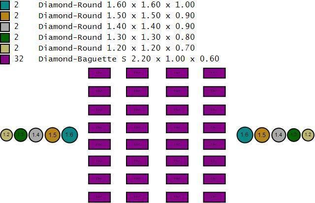 Diamond ring Moving 3D print model_14