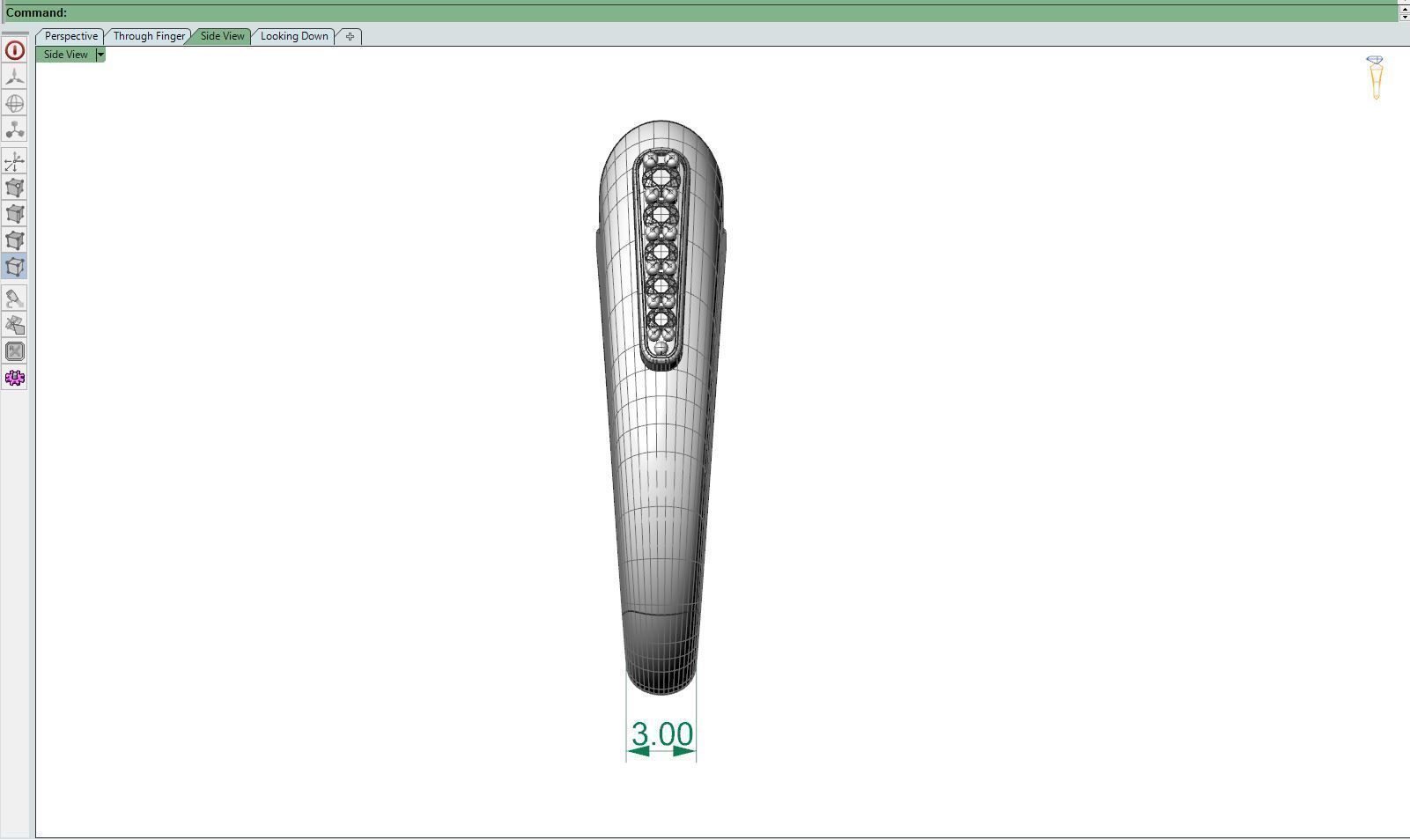 Diamond ring Moving 3D print model_13
