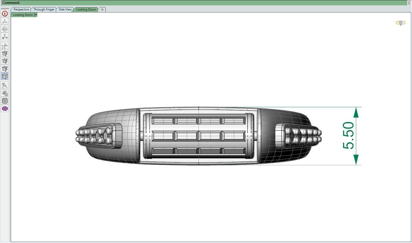 Diamond ring Moving 3D print model_11