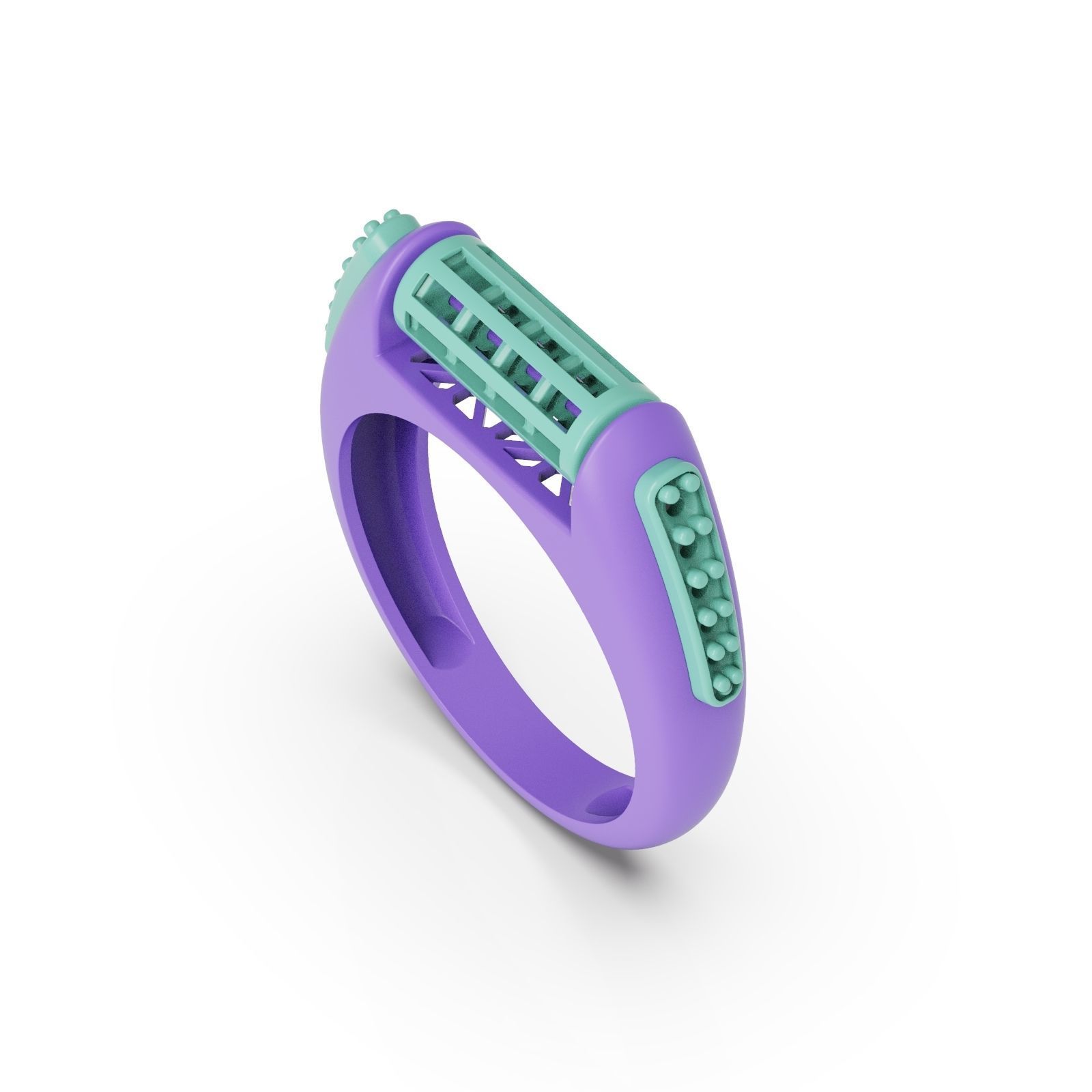Diamond ring Moving 3D print model_4