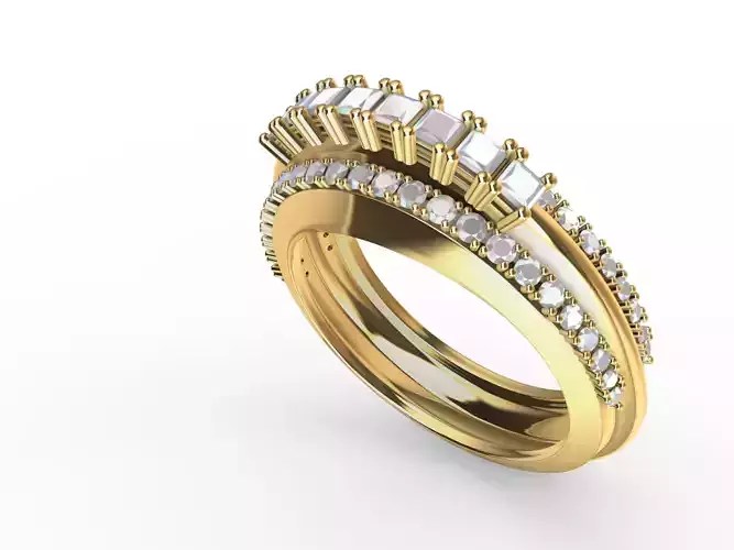 Beautiful brilliants and Priceless Princess cuts  3D print model