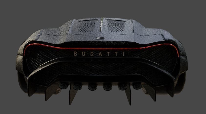 Bugatti La Voiture Noire Free low-poly 3D model_3