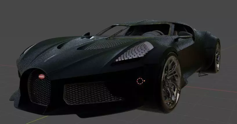 Bugatti La Voiture Noire Free low-poly 3D model_0