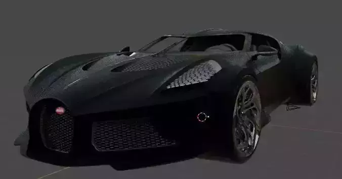 Bugatti La Voiture Noire Free low-poly 3D model