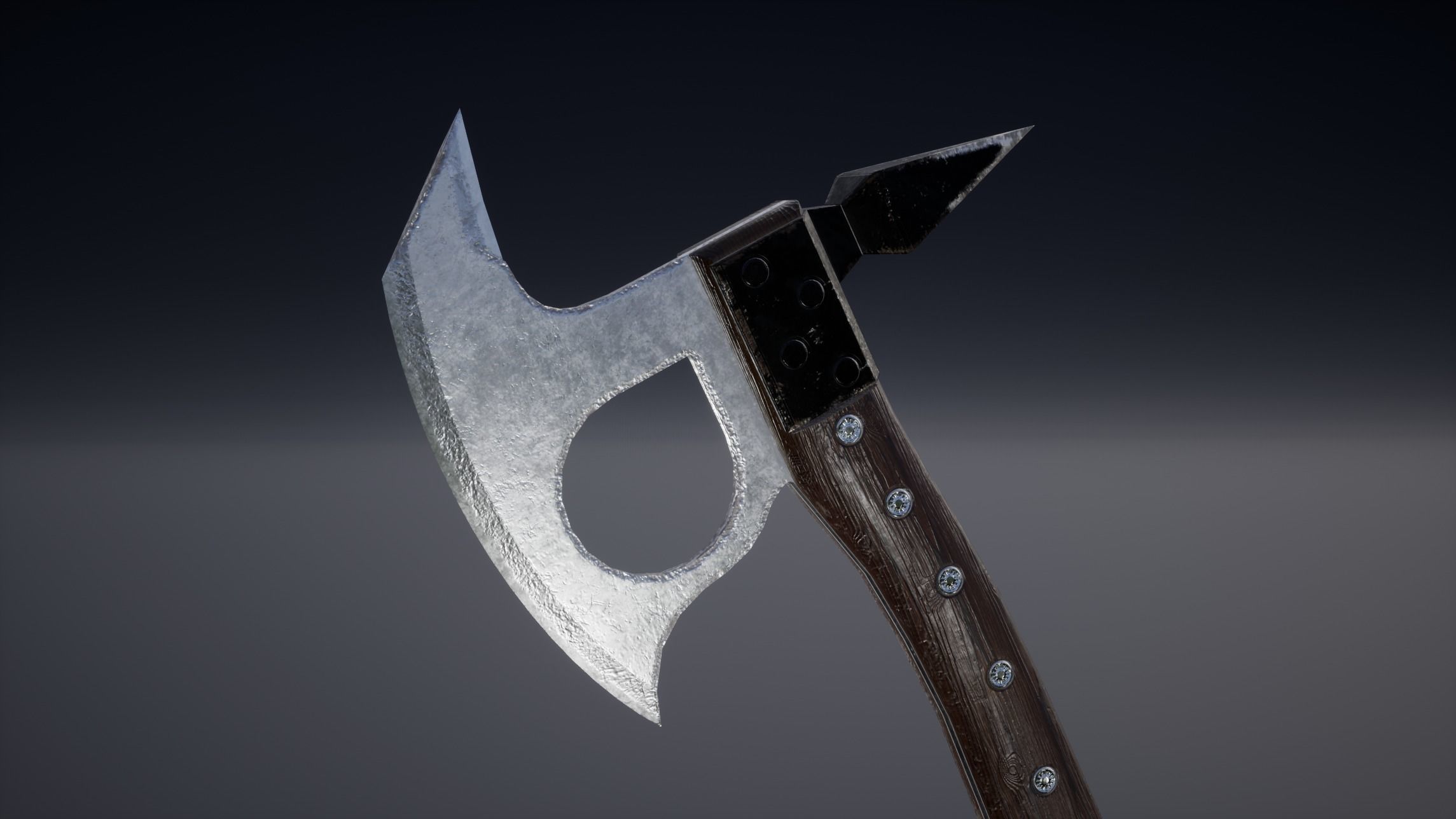 Axe Type 1 Low-poly 3D model_3