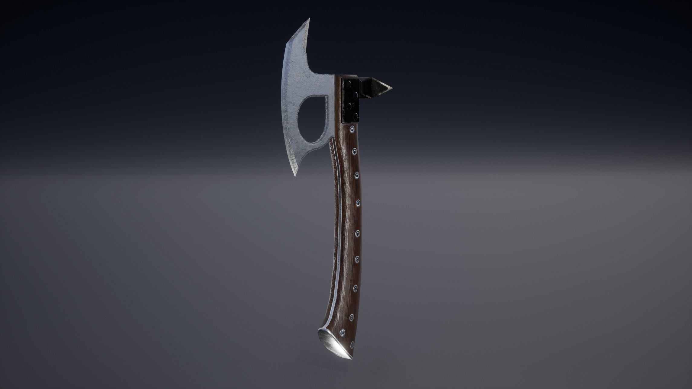 Axe Type 1 Low-poly 3D model_4