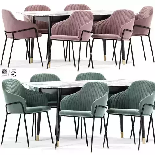 Staley Strip Dining Chair Table