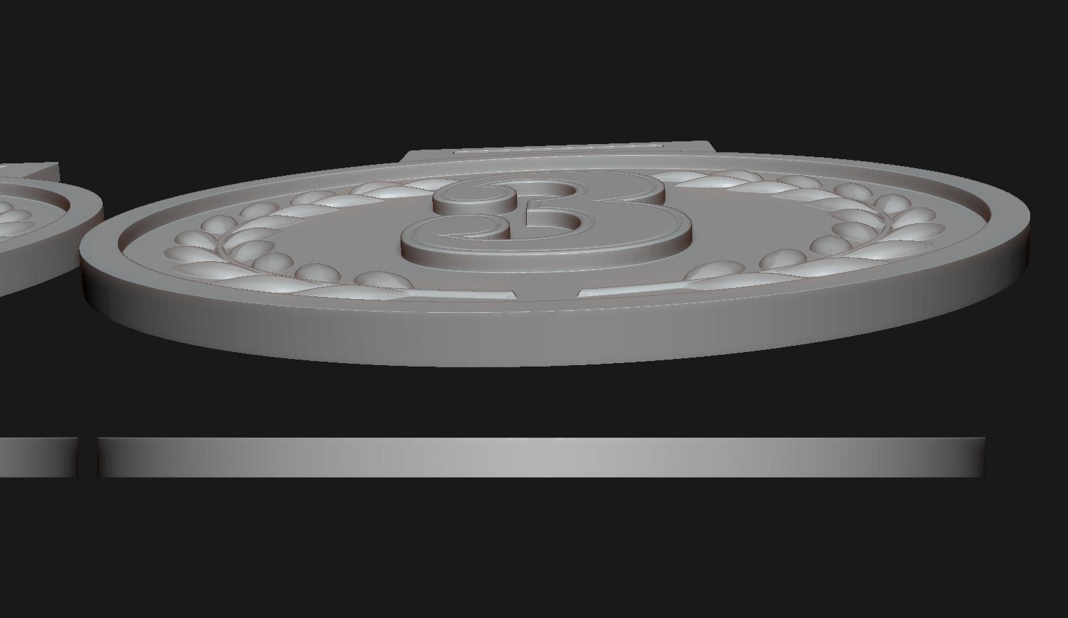 Award Medal 1-2-3 3D print model_7