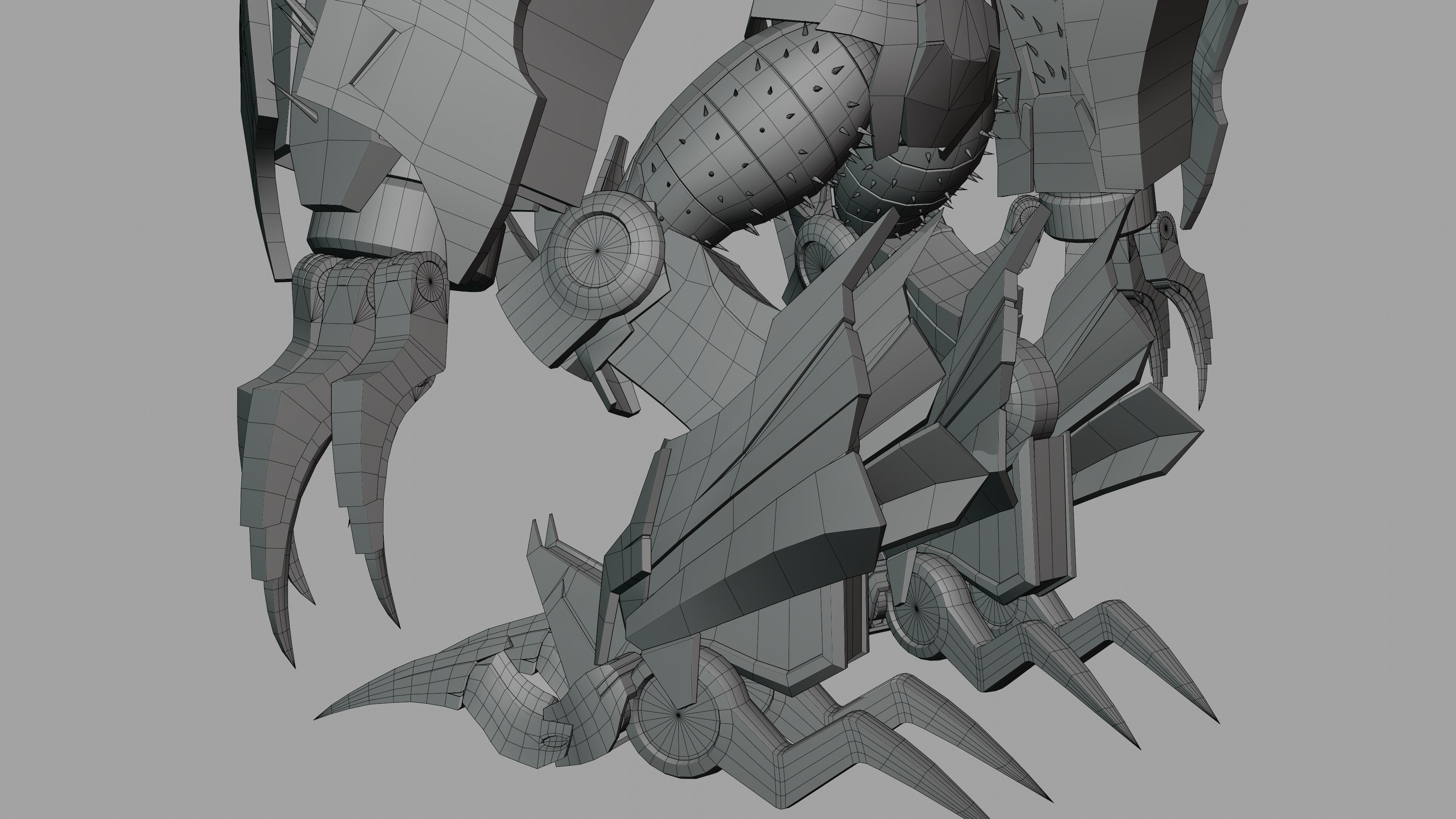 Insecticon Transformers Prime Character Rig Low-poly 3D model_15
