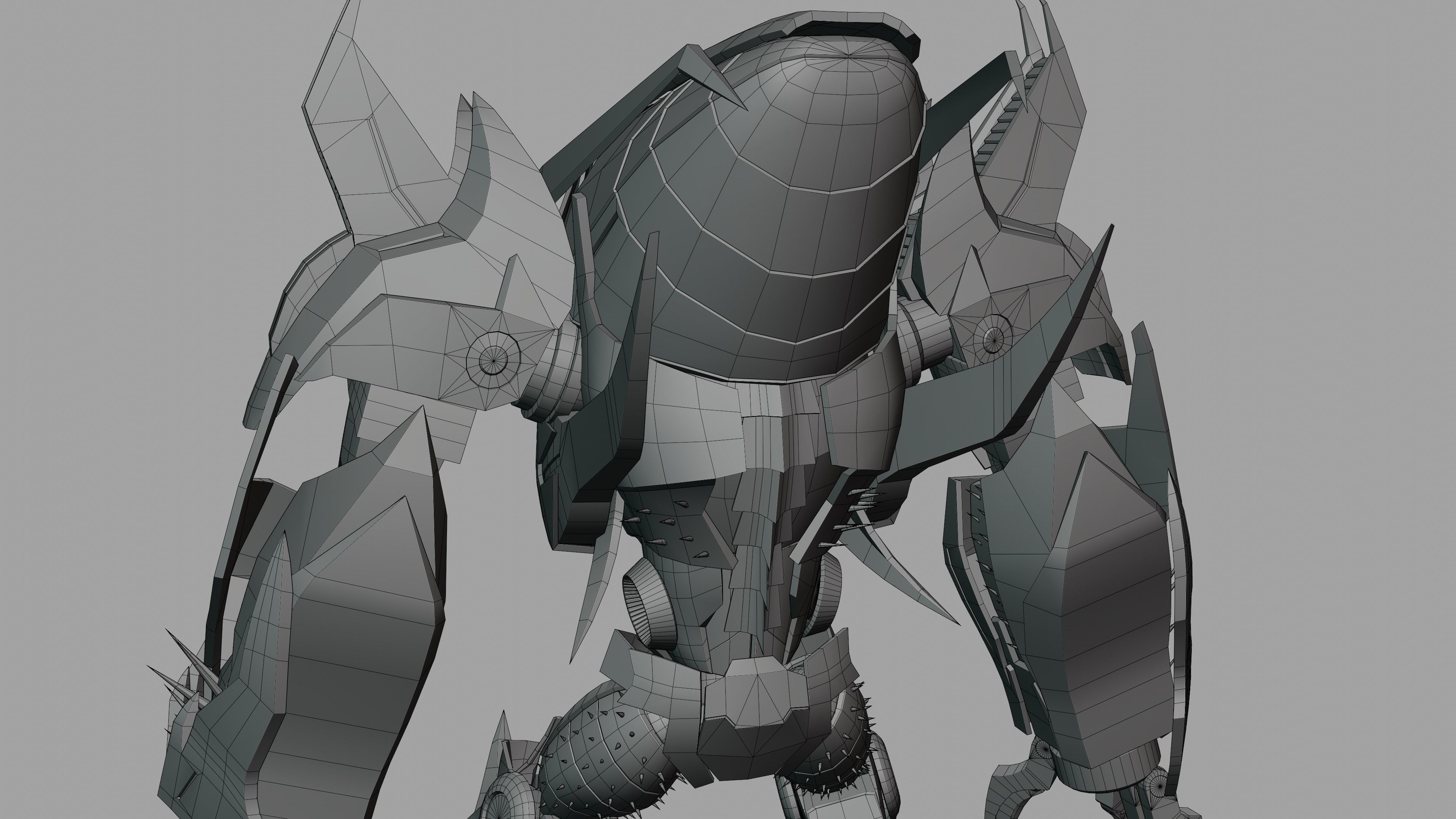 Insecticon Transformers Prime Character Rig Low-poly 3D model_17