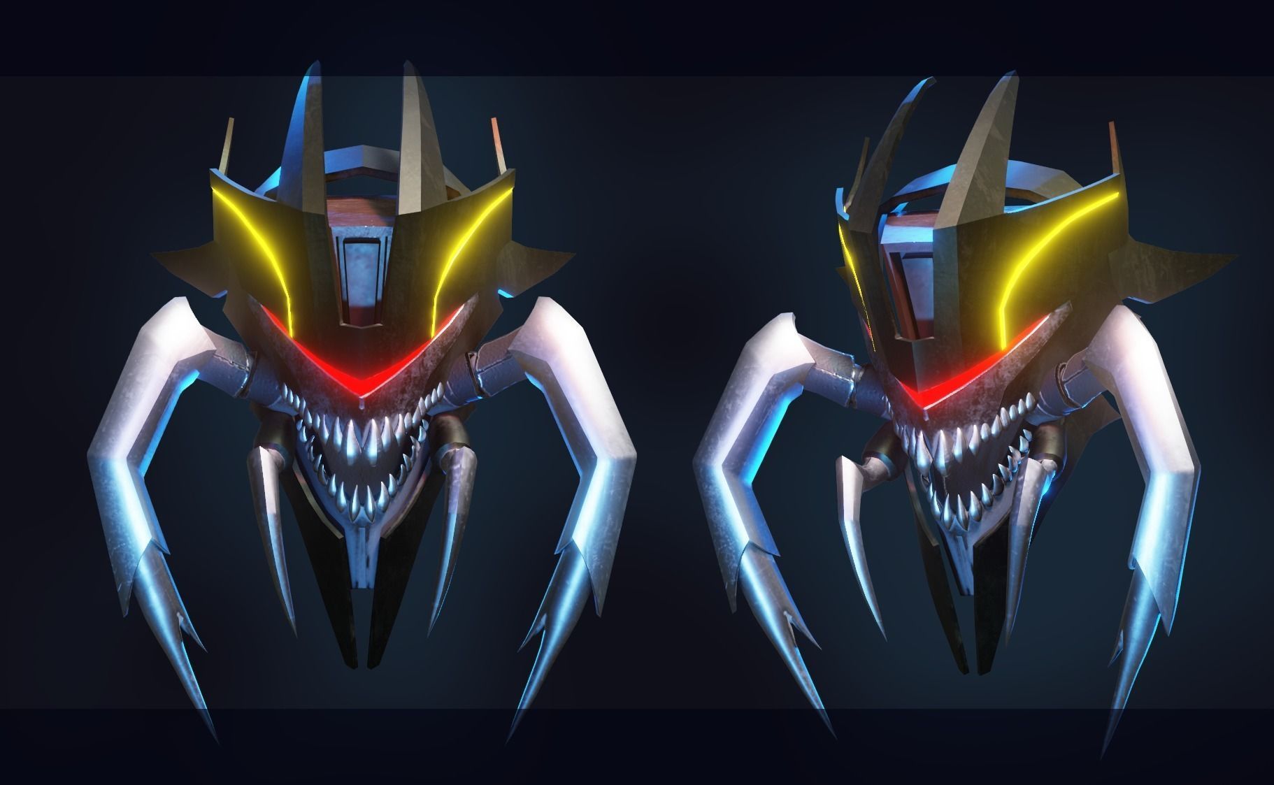 Insecticon Transformers Prime Character Rig Low-poly 3D model_9