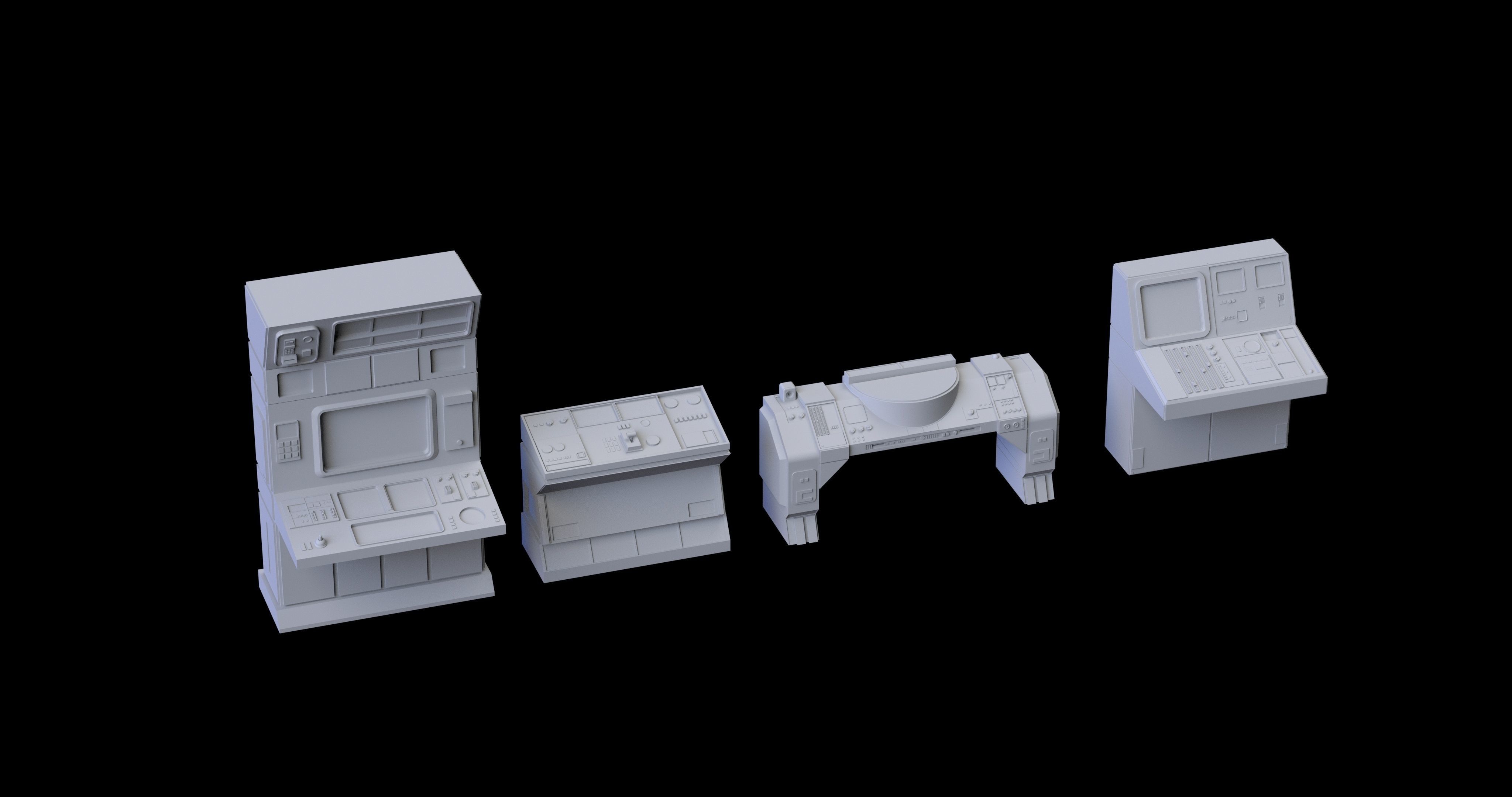 3D model star wars computer kitbash VR / AR / low-poly | CGTrader