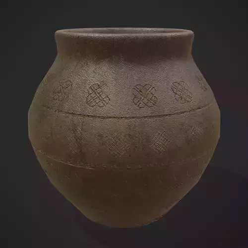 Pottery Cup Two  Low-poly 3D model