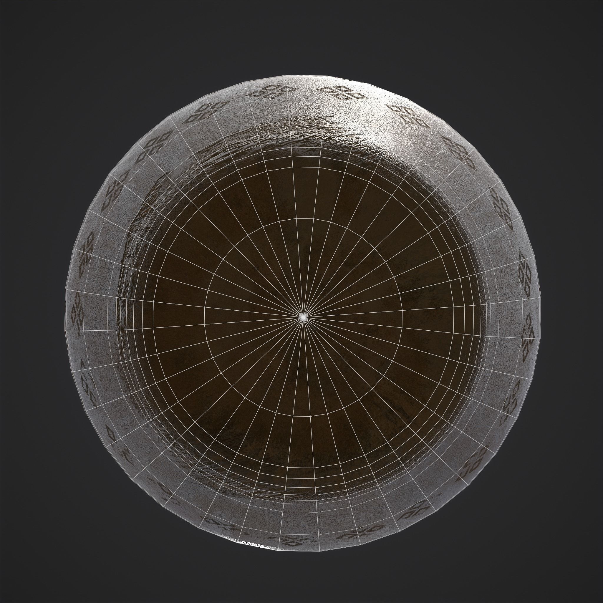 Pottery Cup Two  Low-poly 3D model_10