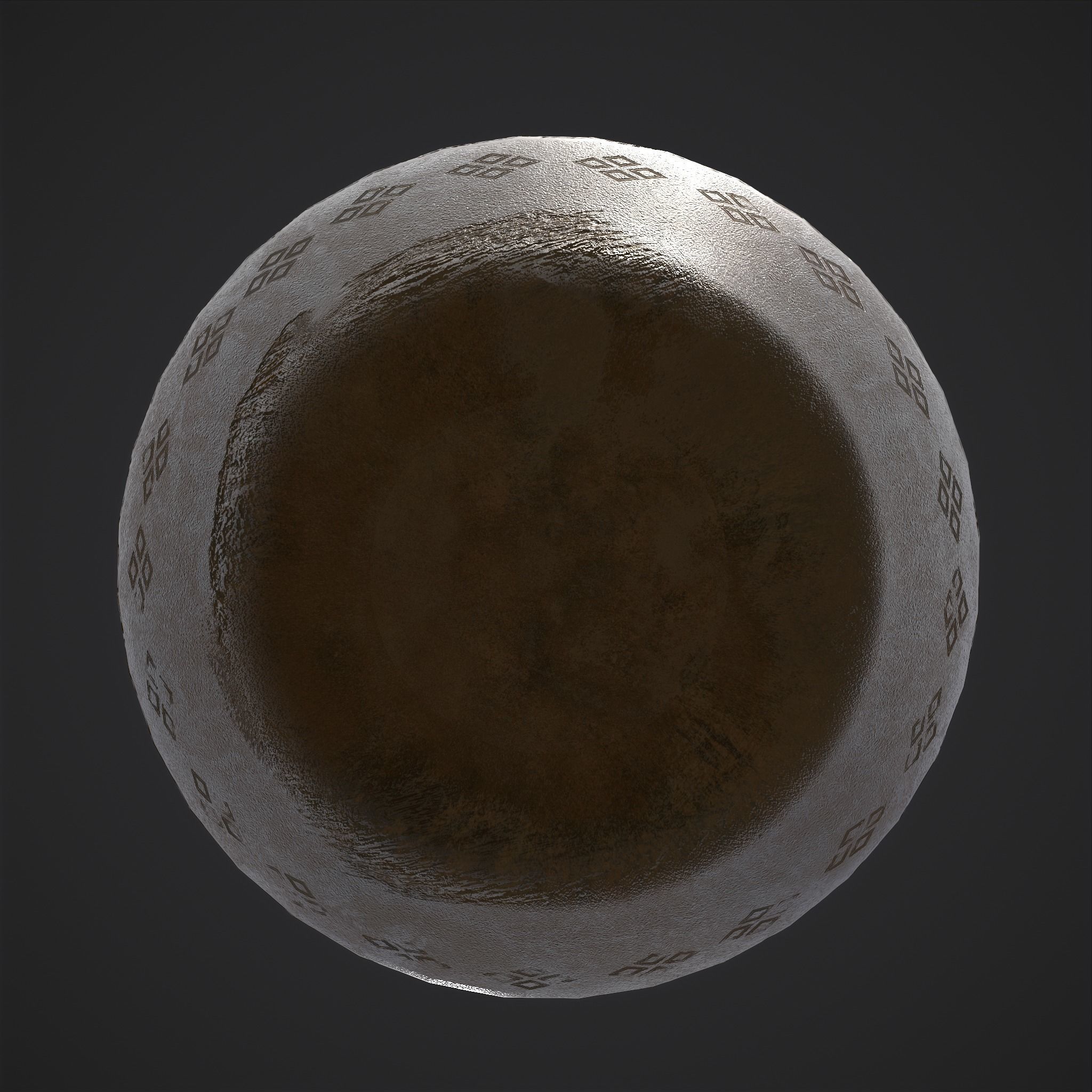 Pottery Cup Two  Low-poly 3D model_9