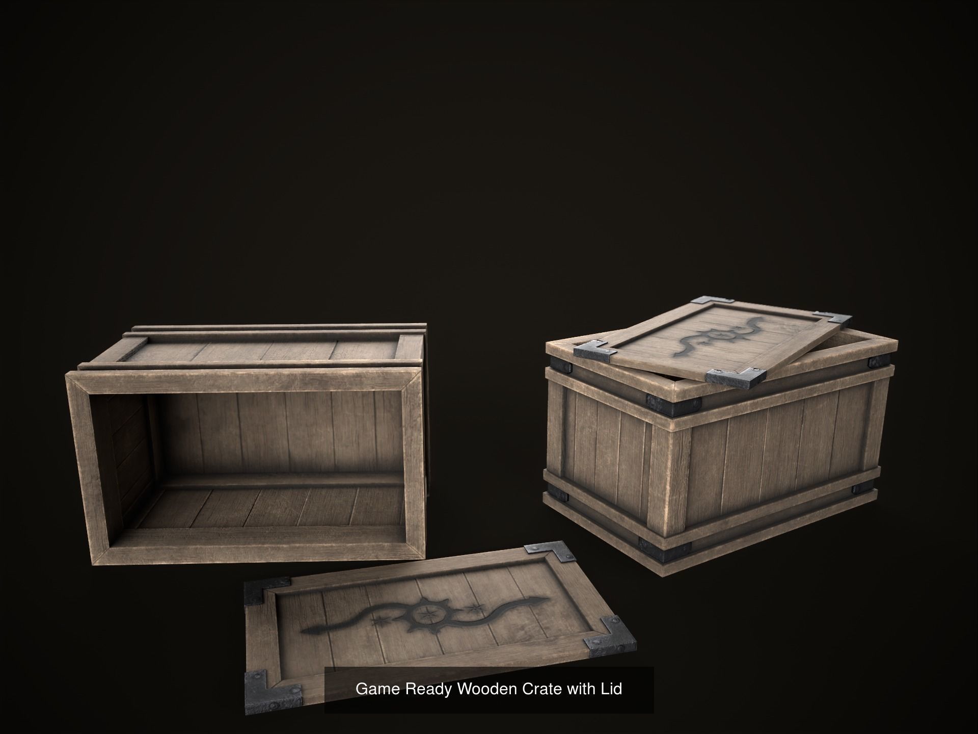 Assorted Boxes and Crates 3D Model Collection_6