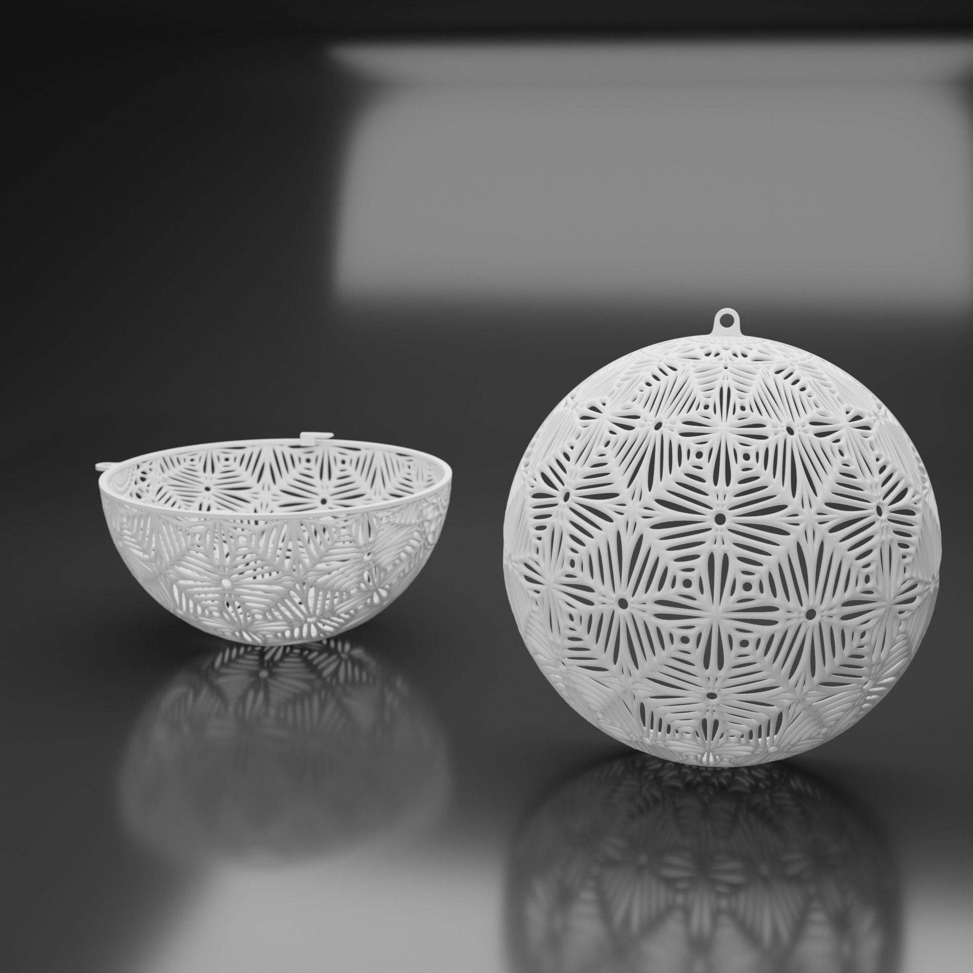 CHRISTMAS TREE BALL ORNAMENT  3D print model_7