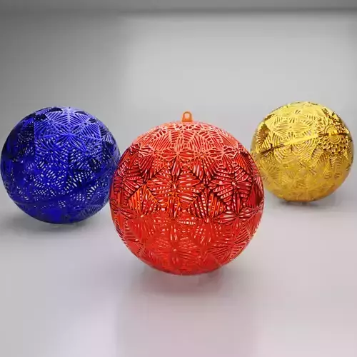 CHRISTMAS TREE BALL ORNAMENT  3D print model