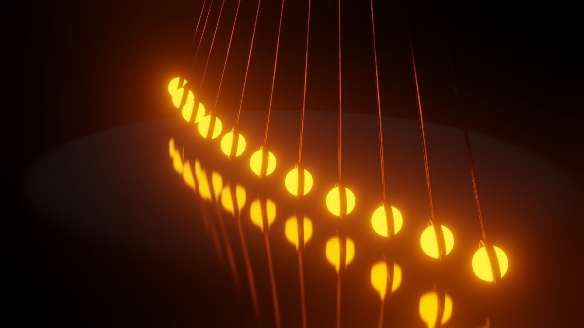 PENDULUM rays of light 3D model_1