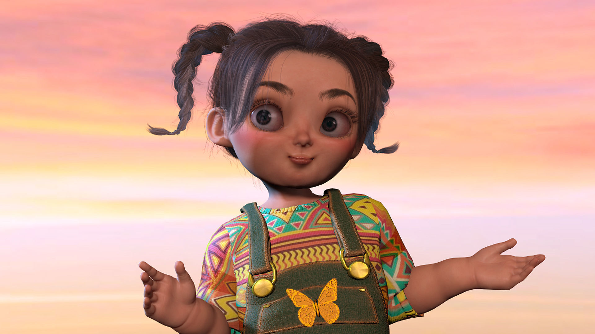   High quality character full Rigged and Animated Maya  3D model_2