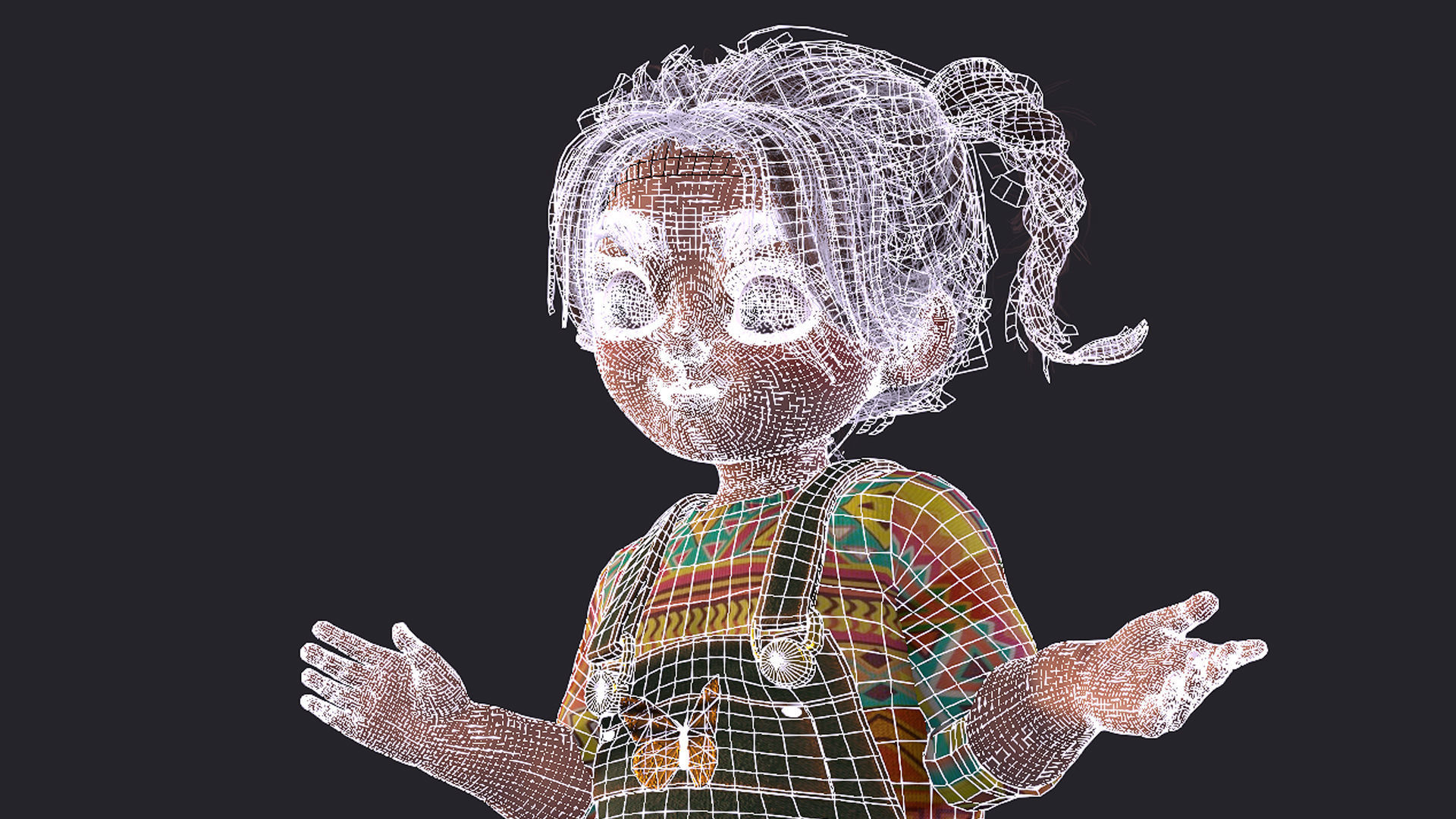   High quality character full Rigged and Animated Maya  3D model_7