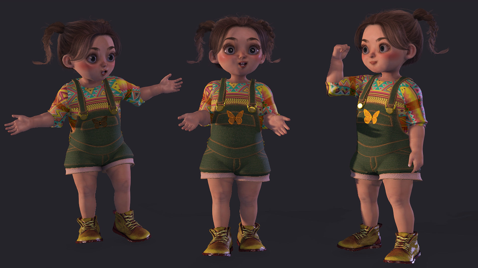   High quality character full Rigged and Animated Maya  3D model_6