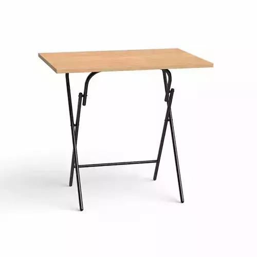 EasyFold study Table teak finish