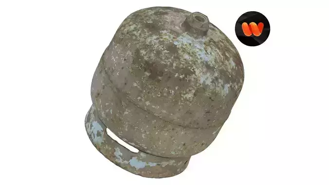 Rusty Gas Cylinder Raw Scanned