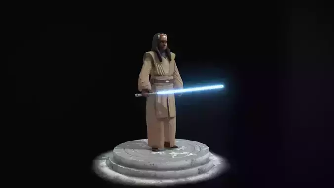 Star Wars Jedi - Agen Kolar Low-poly 3D model