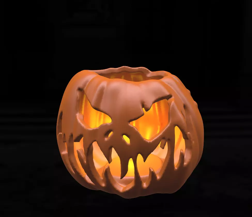 Hollow Jack-o-lantern 3D print model