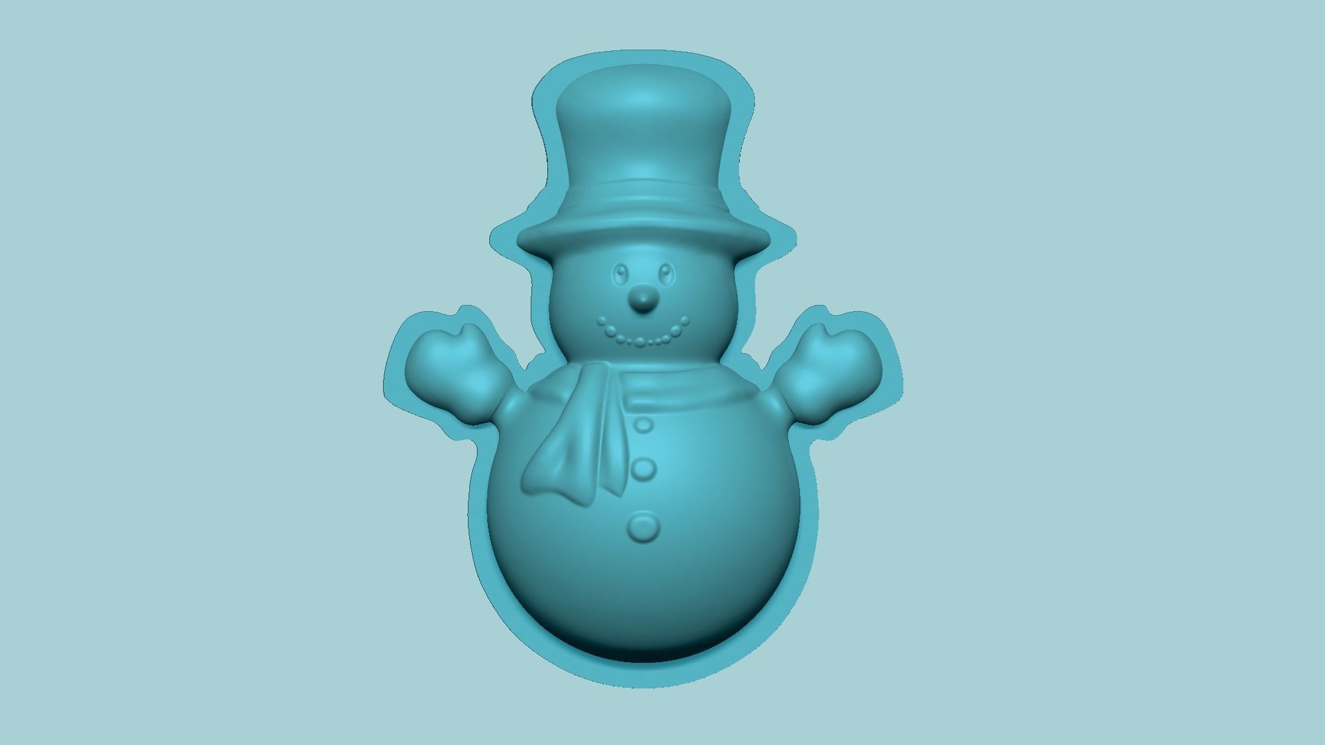 Christmas Snowman - Molding Arrangement EVA Foam Craft 3D print model_2