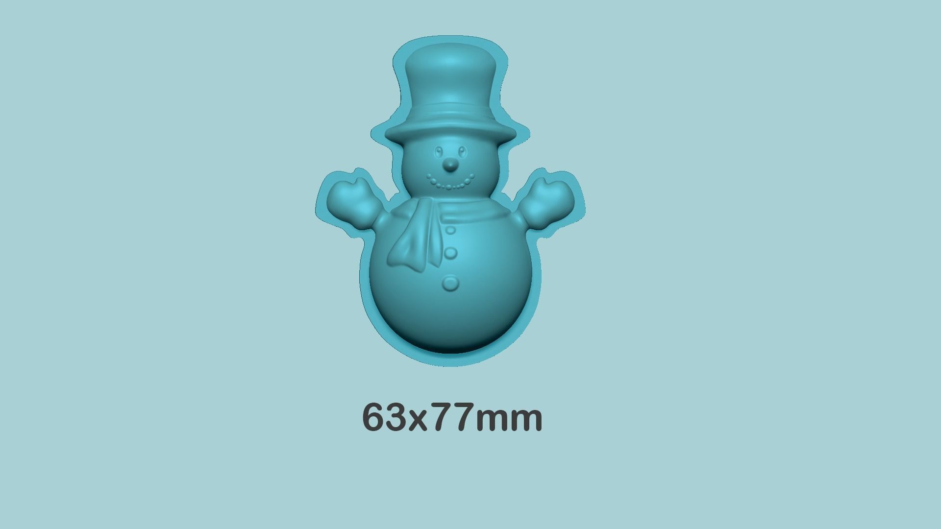 Christmas Snowman - Molding Arrangement EVA Foam Craft 3D print model_19