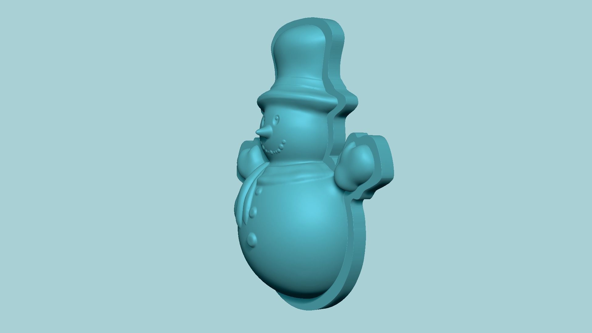 Christmas Snowman - Molding Arrangement EVA Foam Craft 3D print model_4