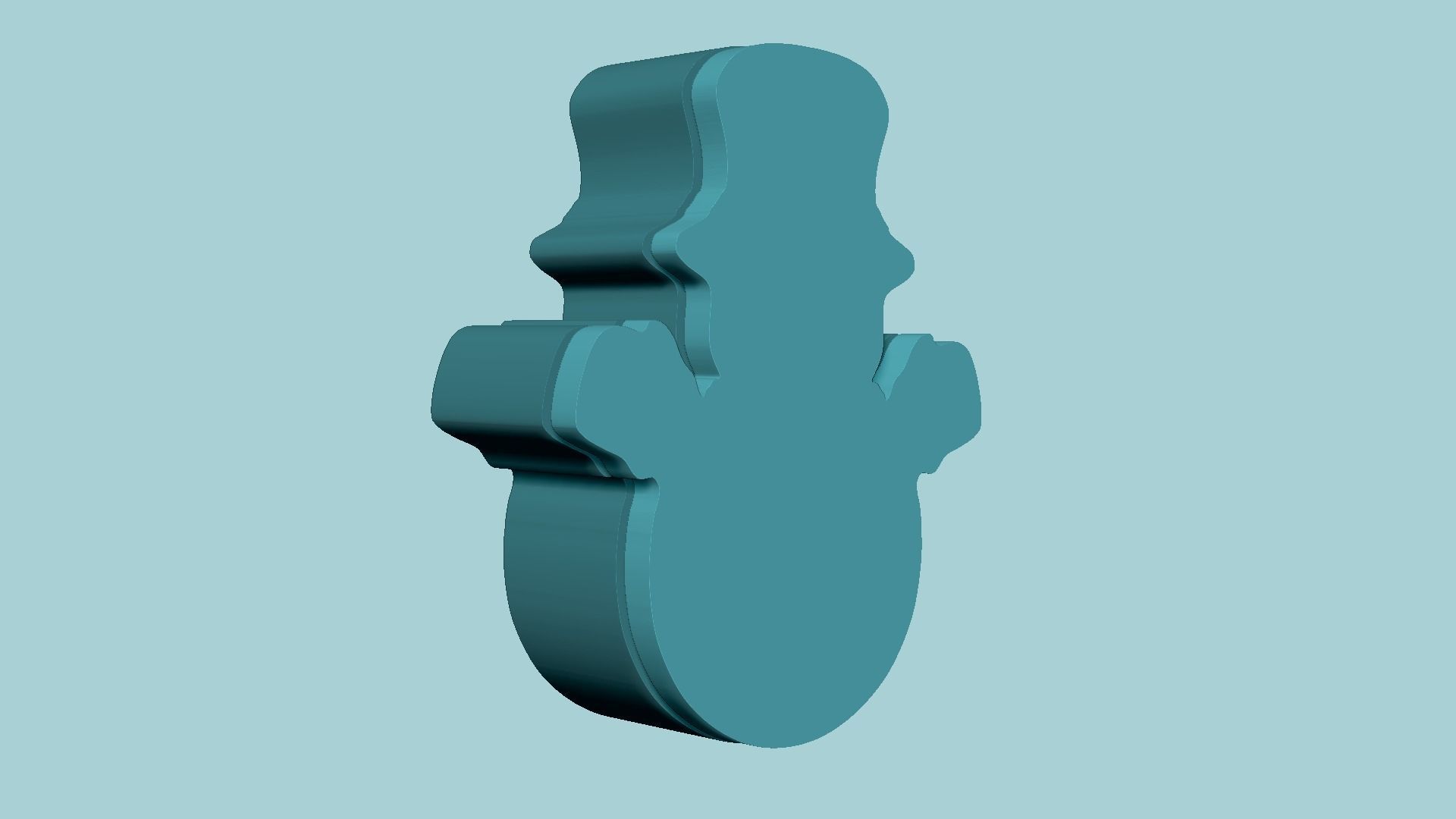 Christmas Snowman - Molding Arrangement EVA Foam Craft 3D print model_10