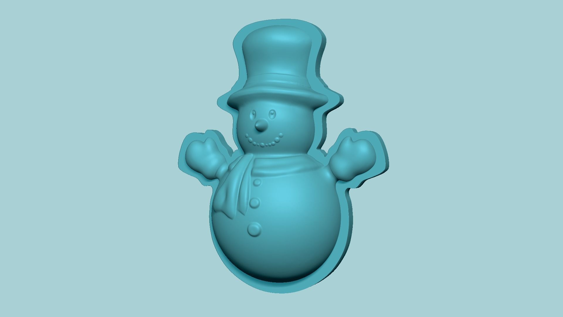 Christmas Snowman - Molding Arrangement EVA Foam Craft 3D print model_3