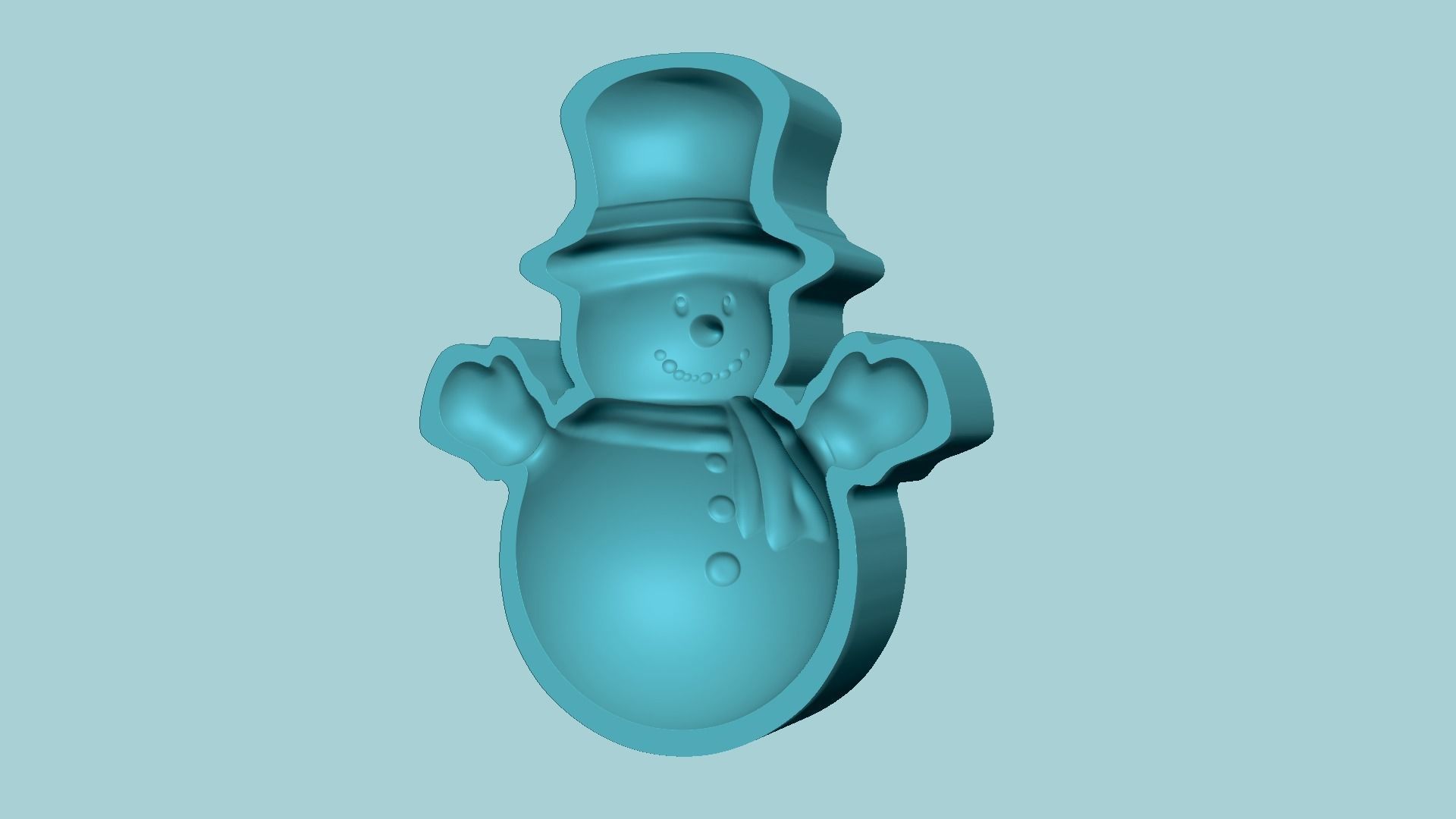 Christmas Snowman - Molding Arrangement EVA Foam Craft 3D print model_7