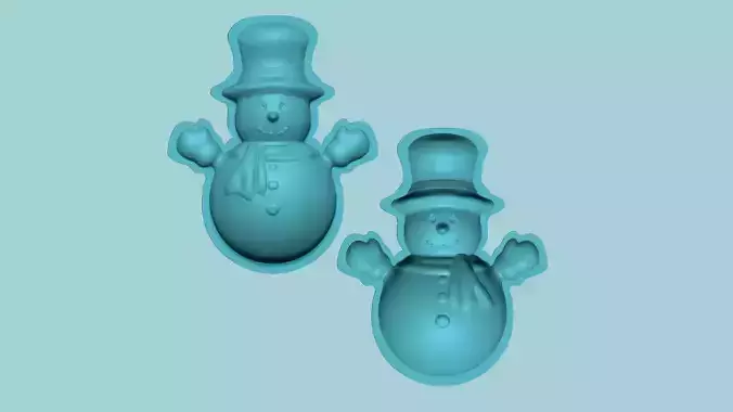 Christmas Snowman - Molding Arrangement EVA Foam Craft 3D print model