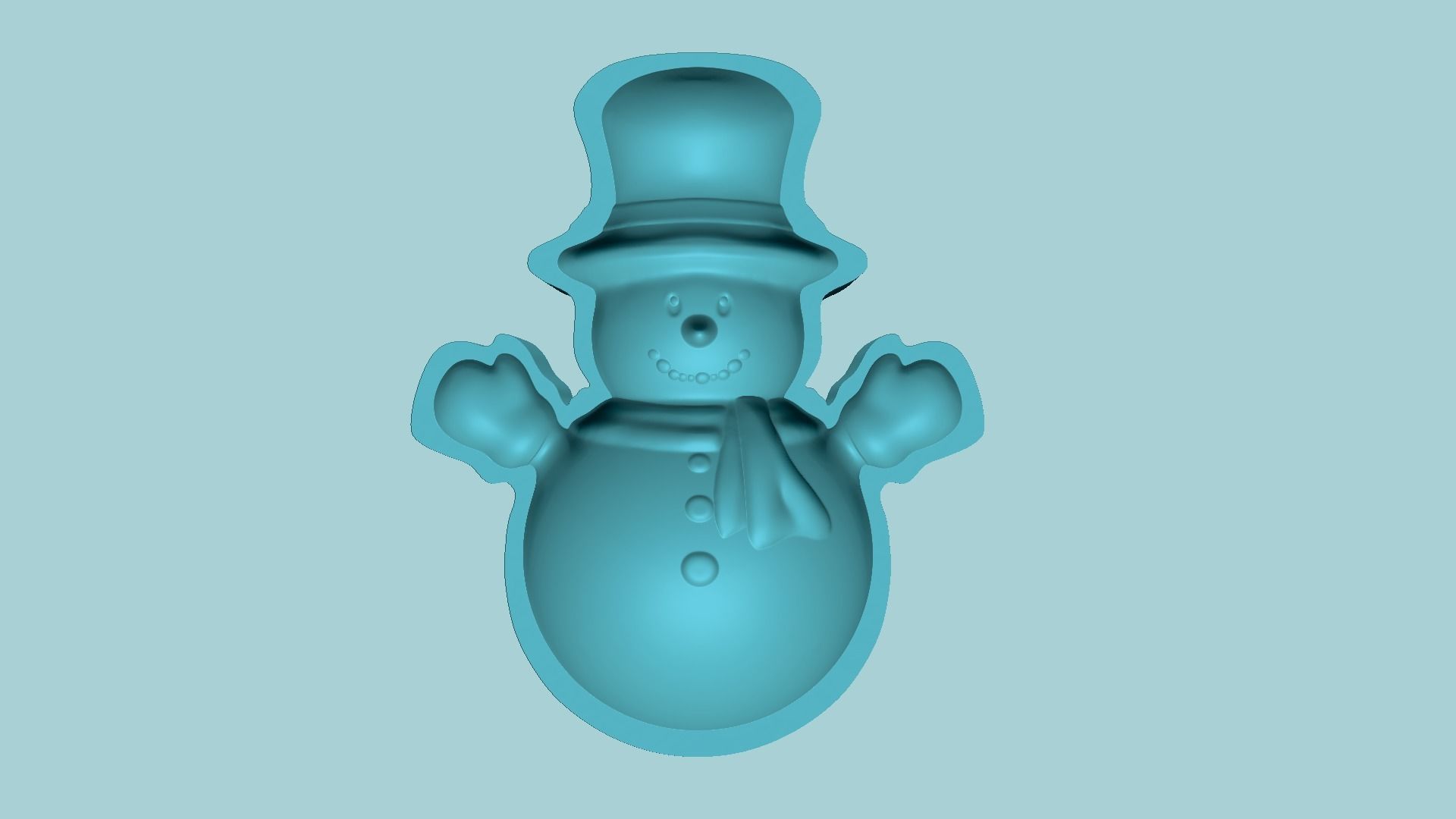 Christmas Snowman - Molding Arrangement EVA Foam Craft 3D print model_6