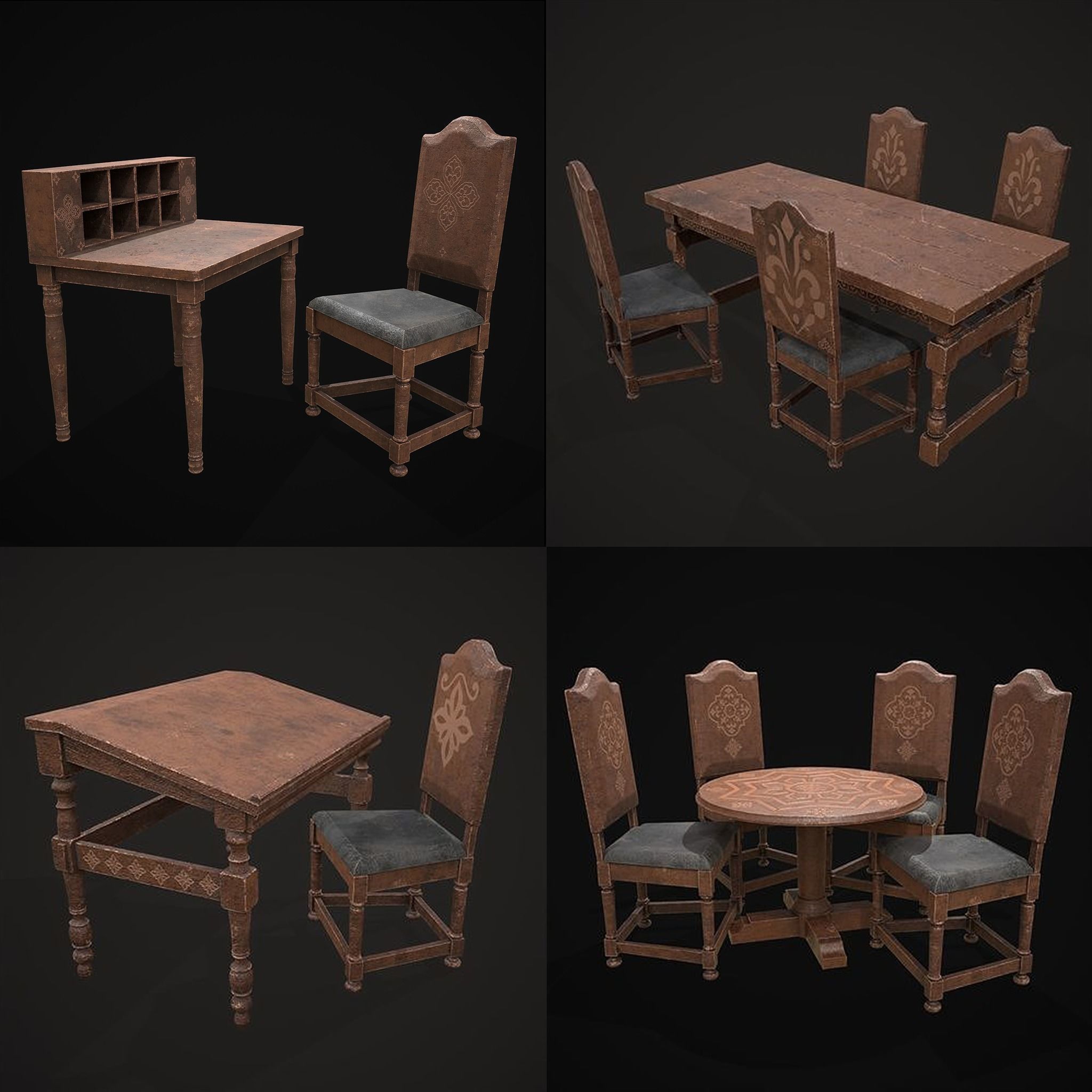 Elegant Tables and Chairs Collection  _20