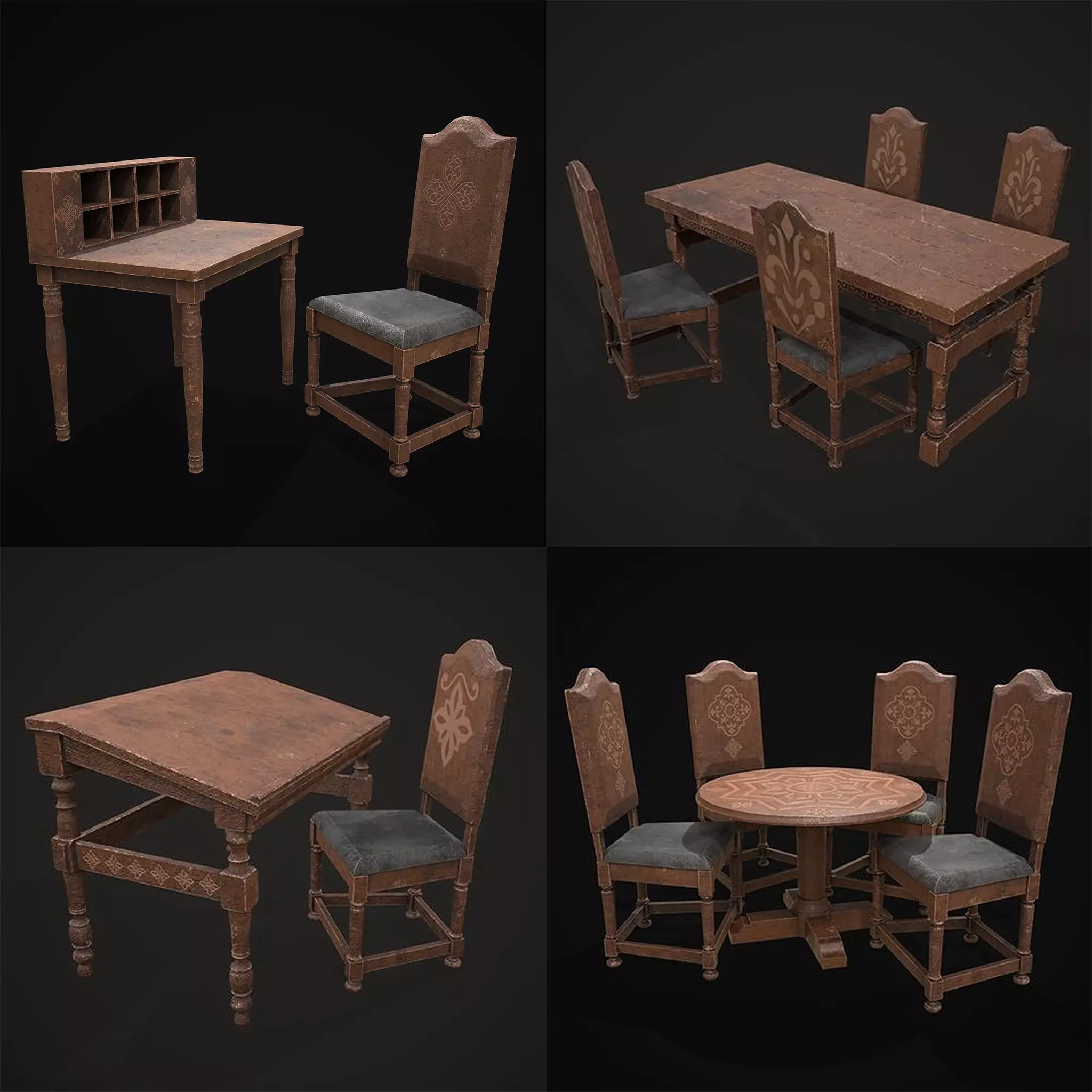 Elegant Tables and Chairs Collection  _0
