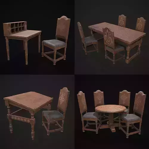 Elegant Tables and Chairs Collection  