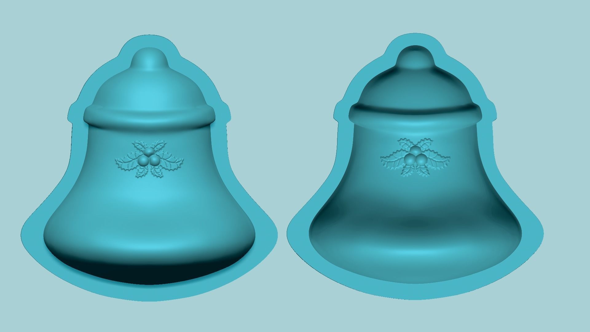 Christmas Bell - Molding Arrangement EVA Foam Craft 3D print model_1